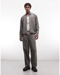 Redefined Rebel - Stripe Linen Mix Relaxed Fit Trousers Co-Ord - Lyst