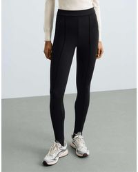 Oysho - Ankle-Length High Rise Warm Stirrup Leggings - Lyst