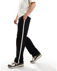 ASOS - Straight Leg joggers With Side Taping - Lyst