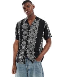 Jack & Jones - Oversize Shirt With Stripe Print - Lyst