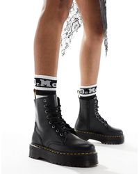 Dr. Martens Newton Lite Leather 8 eye Boots in Black Lyst