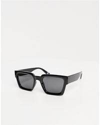 ASOS - Square Sunglasses With Bevel Frame - Lyst
