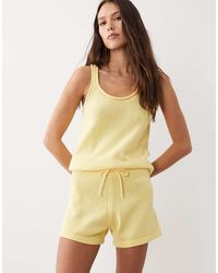 ASOS - Knit Cotton Blend Shorts - Lyst