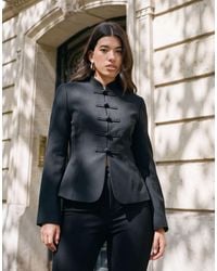 ASOS - Cinched Mandarin Collar Blazer - Lyst