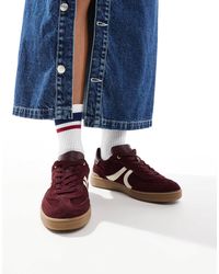 Stradivarius - Gum Sole Leather Trainer - Lyst