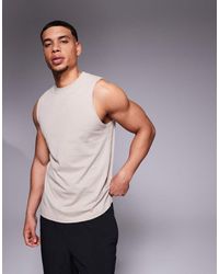 4505 - Icon Cotton Training Vest With Quick Dry Finish - Lyst