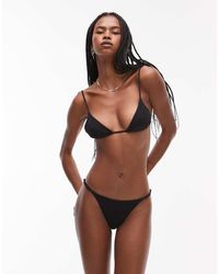 ARKET - Mix & Match Smocked Textured Triangle Tanga Bikini Bottom - Lyst