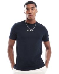 French Connection - French Connection Crew Neck T-Shirt With Fcuk Chest Logo - Lyst