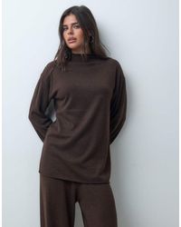 Iyal - Super Soft Knitted High Neck Oversized Jumper Co-ord - Lyst