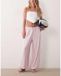 Abercrombie & Fitch - Crinkle Balloon Fit Trousers - Lyst