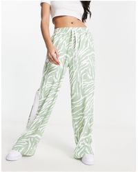 ASOS - Pull On Pants With Contrast Panel - Lyst