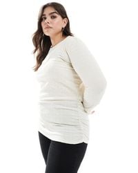Vero Moda - Textured Ruched Long Sleeve Top - Lyst
