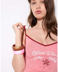 Bershka - Set Van Armbanden Van Hars - Lyst