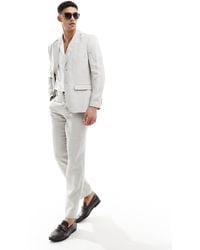 SELECTED - Linen Mix Suit Jacket - Lyst