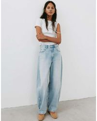 Pull&Bear - Balloon Jeans With Belt Loops - Lyst