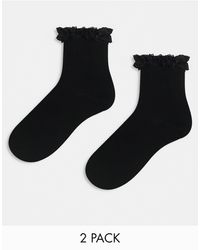 ASOS - 2 Pack Frill Ankle Socks - Lyst