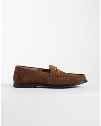 ASOS - Penny Loafers Met Trens - Lyst