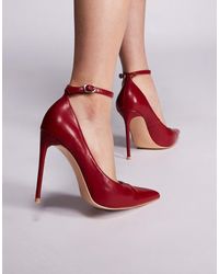 Public Desire - Chantilly High Heeled Shoes With Tie Leg - Lyst