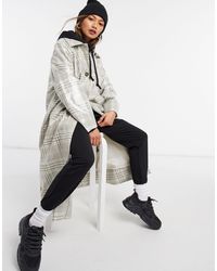 Weekday Rina Waxed Overcoat - Grey