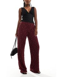 Threadbare - Wide Leg Lace Pants - Lyst