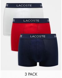 Lacoste - – 3er-pack mehrfarbige unterhosen - Lyst