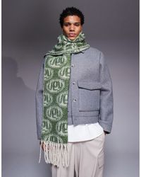 ASOS - Écharpe réversible tissée à motif - Lyst
