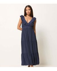 PixieGirl - Petite Frill Maxi Dress - Lyst