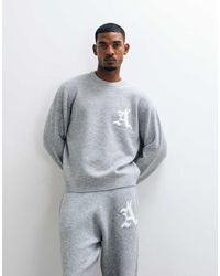 Jack & Jones - Oversized Jacquard Logo Knit Jumper - Lyst