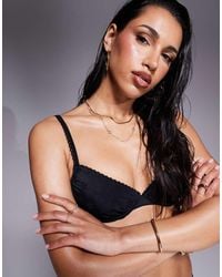 Boux Avenue - Broderie Bikini Top With Frill Trim - Lyst