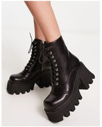 LAMODA - Game On Chunky Ankle Boots - Lyst