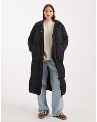 Threadbare - Piumino Lungo Con Cappuccio - Lyst