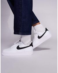 Nike - Zapatillas De Deporte Blancas Y Negras Air Force 1 '07 De - Lyst