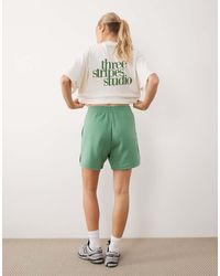 adidas Originals - Three Stripes Studios Jersey Shorts - Lyst