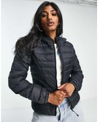 ONLY - Padded Jacket With Hood - Lyst