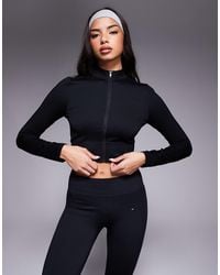 adidas Originals - Adidas Training Knitted Zip Through Top - Lyst