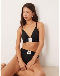 Calvin Klein - Modern Logo Patch Bralette - Lyst
