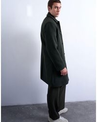 TOPMAN - Wool Blend Car Coat - Lyst
