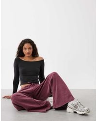 Cotton On - Top De Manga Larga Con Escote Bardot De Tejido Muy Suave Active - Lyst