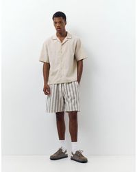 Pull&Bear - Short Van Linnenmix - Lyst
