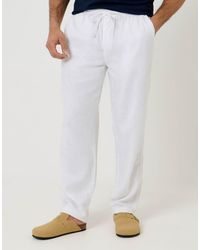 Threadbare - Linen Blend Drawcord Trousers - Lyst