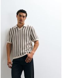 Only & Sons - Relaxed Fit Crochet Knitted Polo - Lyst