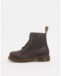 Dr. Martens - Bottes lacées bourgogne 'made in england' 1460 - Lyst