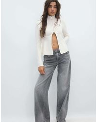 Stradivarius - Peplum Knit Sweater - Lyst