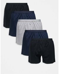 ASOS - 5 Pack Jersey Boxer - Lyst