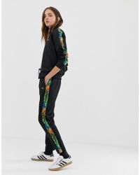 Fred Perry X Liberty Print Wreath Tracksuit Bottoms - Black