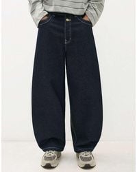 Bershka - Barrel Fit Jeans - Lyst