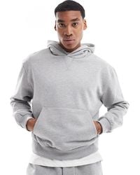 ASOS - – kastiger oversize-kapuzenpullover aus 400 g/m2 schwerem, hochwertigem material - Lyst