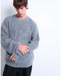 TOPMAN - Oversized Fit Crew Jumper - Lyst