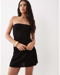 Mango - Teen Off Shoulder Mini Dress - Lyst