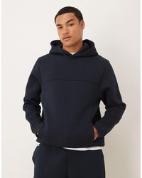 ASOS - – oversize-kapuzenpullover aus schwerem, neoprenartigem material - Lyst